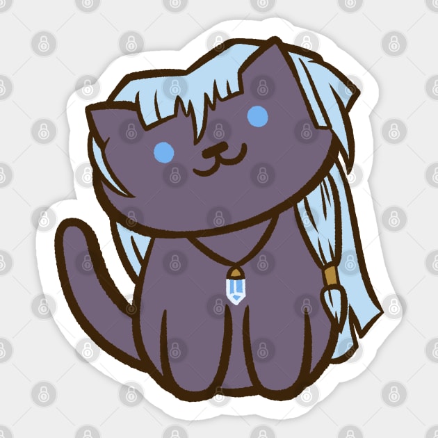 The Lost Kitty of Atlantis Sticker by Ellador